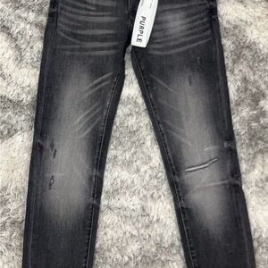 black purple jeans